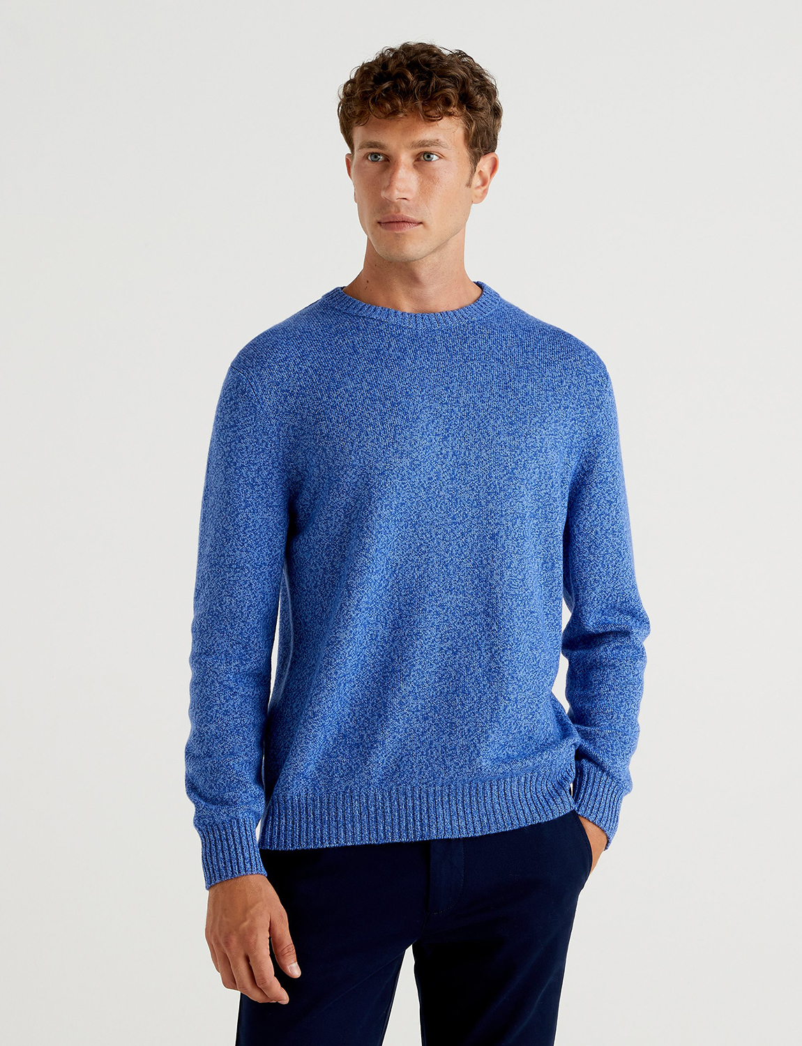 

Джемпер мужской United Colors of Benetton 21A_1235U1N67 синий XL