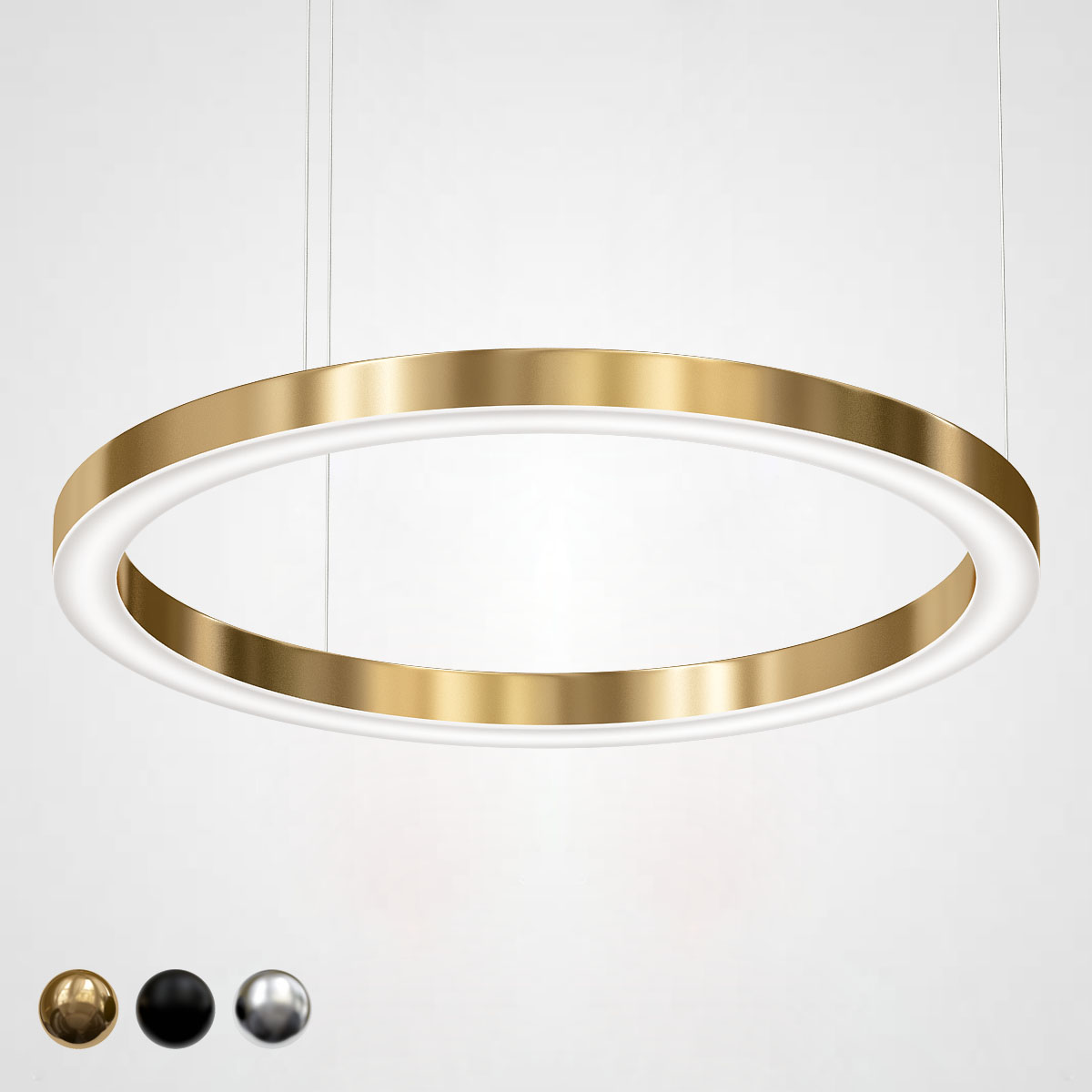 фото Люстра light ring horizontal d100 золото imperiumloft