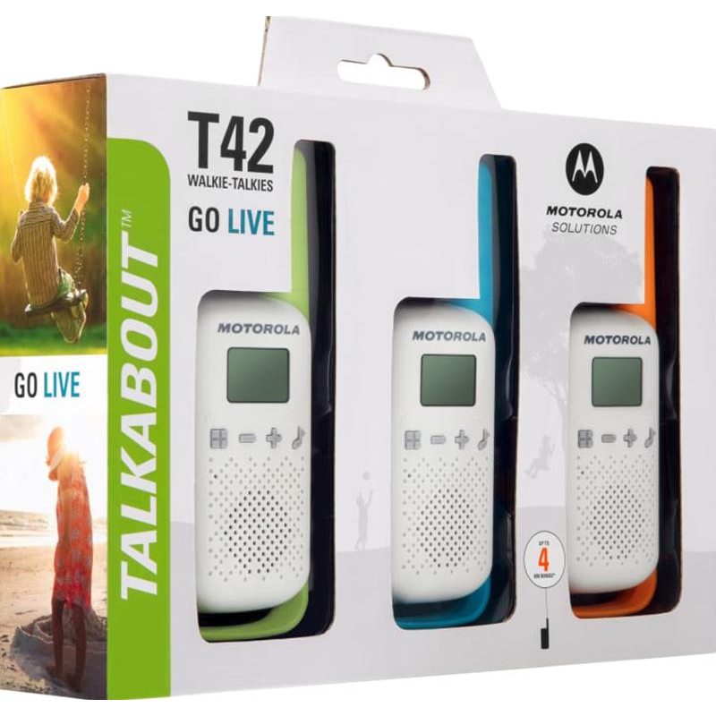 

Рация Motorola Talkabout T42 Triple 16кан. до 4км компл.:3шт