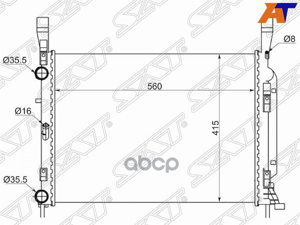 

SAT Радиатор RENAULT KANGOO 08-
