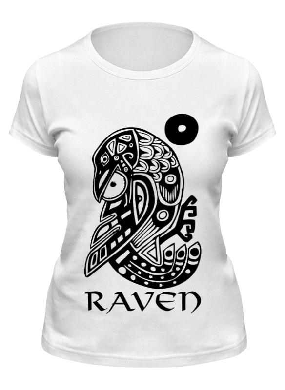

Футболка женская Printio Raven brand белая XL, Белый, Raven brand