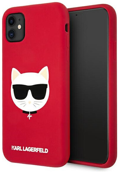 фото Чехол cg mobile karl lagerfeld liquid silicone choupette hard для iphone 11 красный