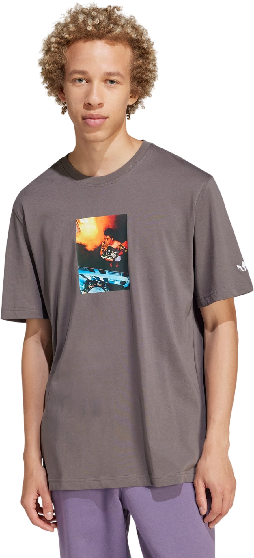 

Футболка мужская adidas ADI PIC TEE коричневая M, Коричневый, ADI PIC TEE