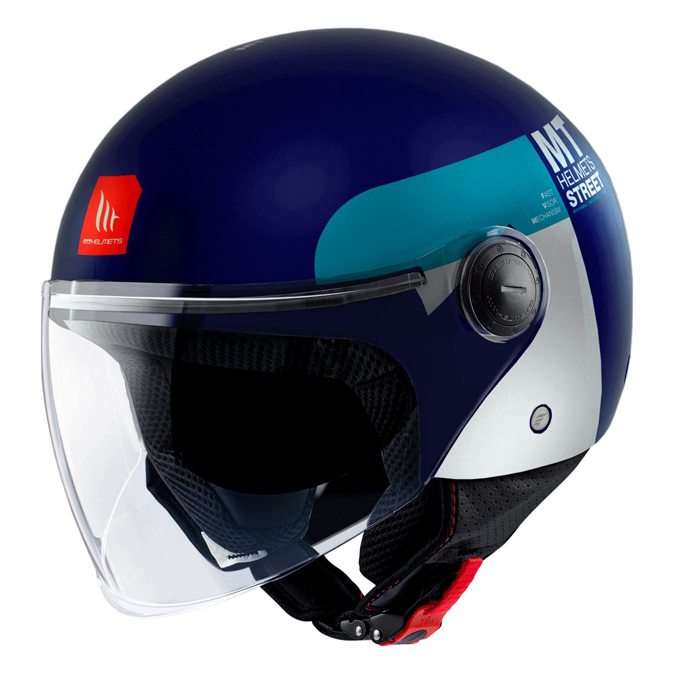 

Мотошлем MT STREET S INBOARD, Синий, STREET S INBOARD
