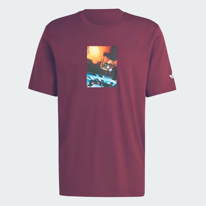 

Футболка мужская adidas ADI PIC TEE бордовая L, Бордовый, ADI PIC TEE