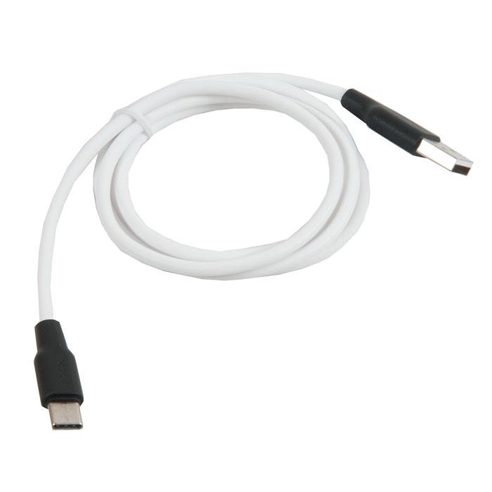 Кабель USB HOCO X21 Silicone для Type-C, 2.0 A, длина 1.0 м, белый