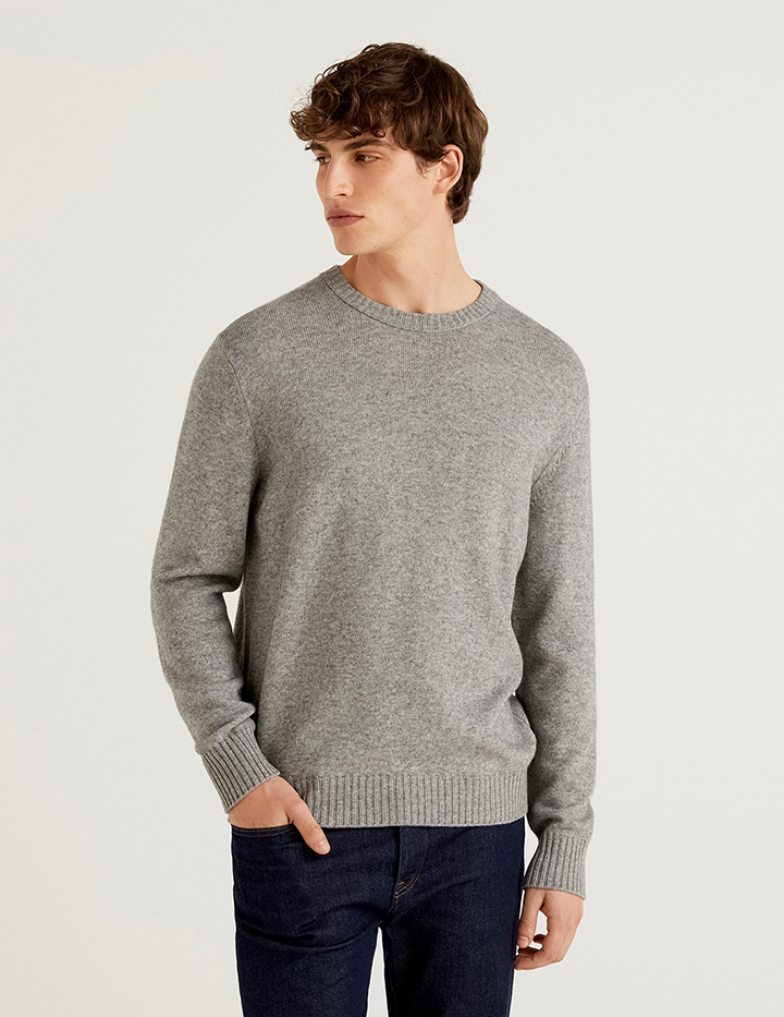 

Джемпер мужской 21A_1235U1N67 United Colors of Benetton серый 2XL