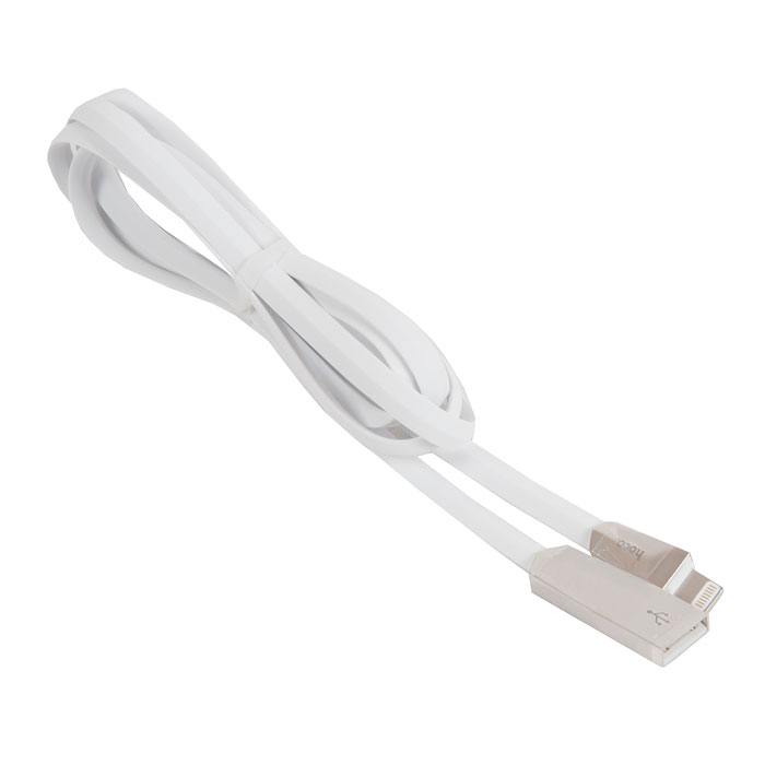 фото Кабель usb hoco x4 zinc для lightning, 2.4 a, длина 1.2 м, белый