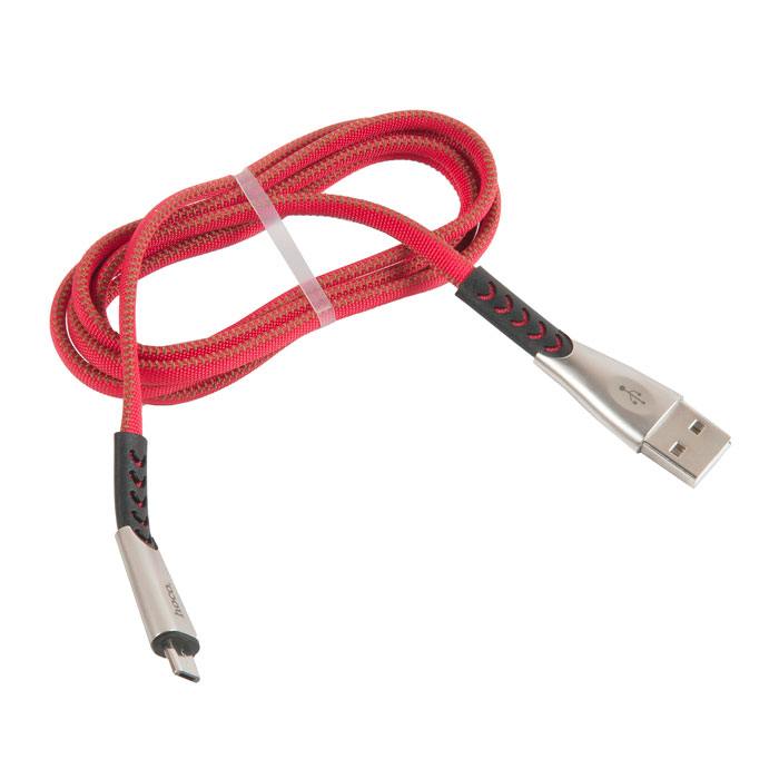 фото Кабель usb hoco u48 superior для micro usb, 2.4 a, длина 1.2 м, красный