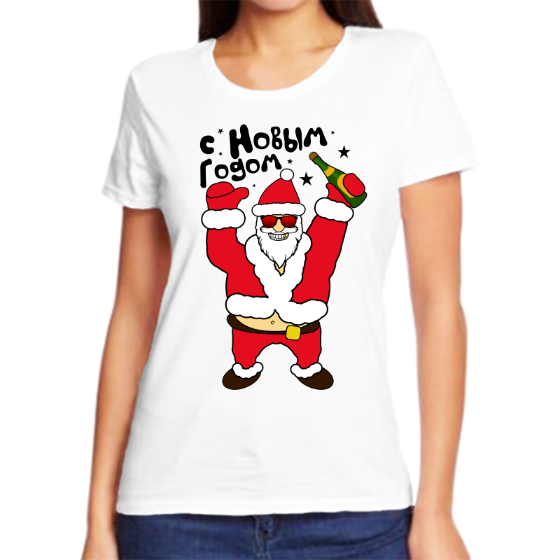 

Футболка женская белая 60 р-р новогодняя дед мороз с новым годом, Белый, fzh_ded_moroz_s_novym_godom