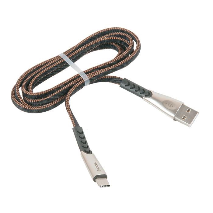 фото Кабель usb hoco u48 superior для type-c, 2.4 a, длина 1.2 м, черный