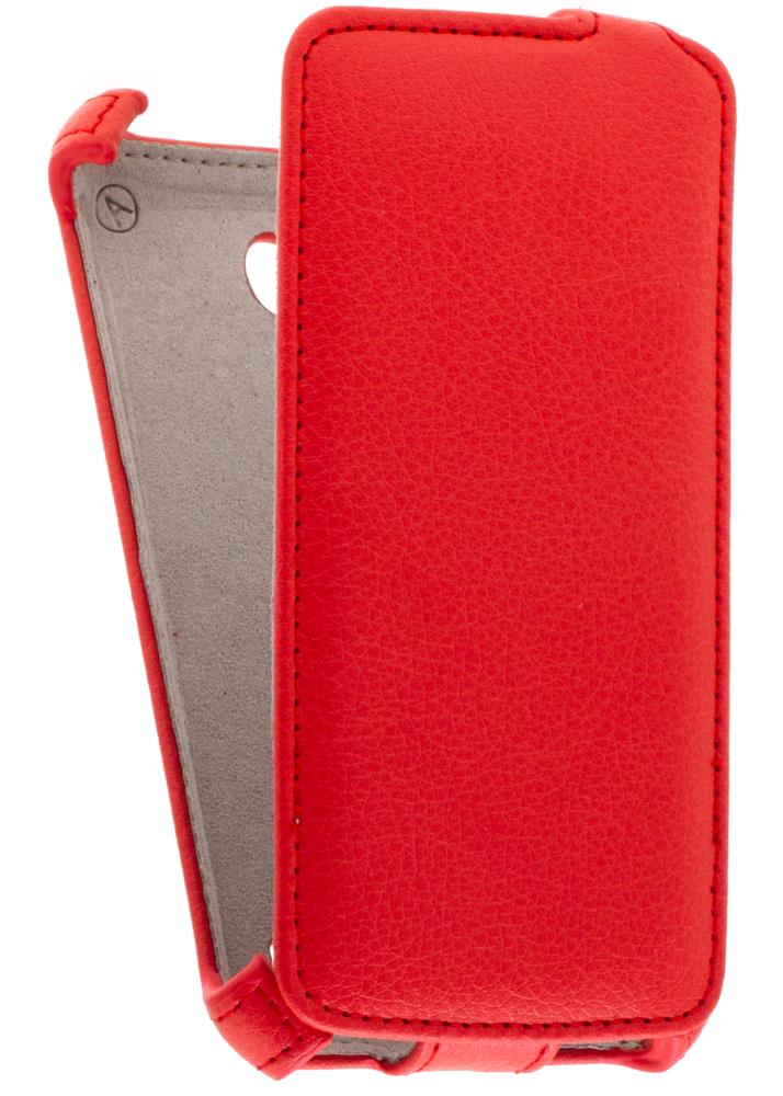 фото Кожаный чехол для micromax q324 bolt armor case (красный) gsmin