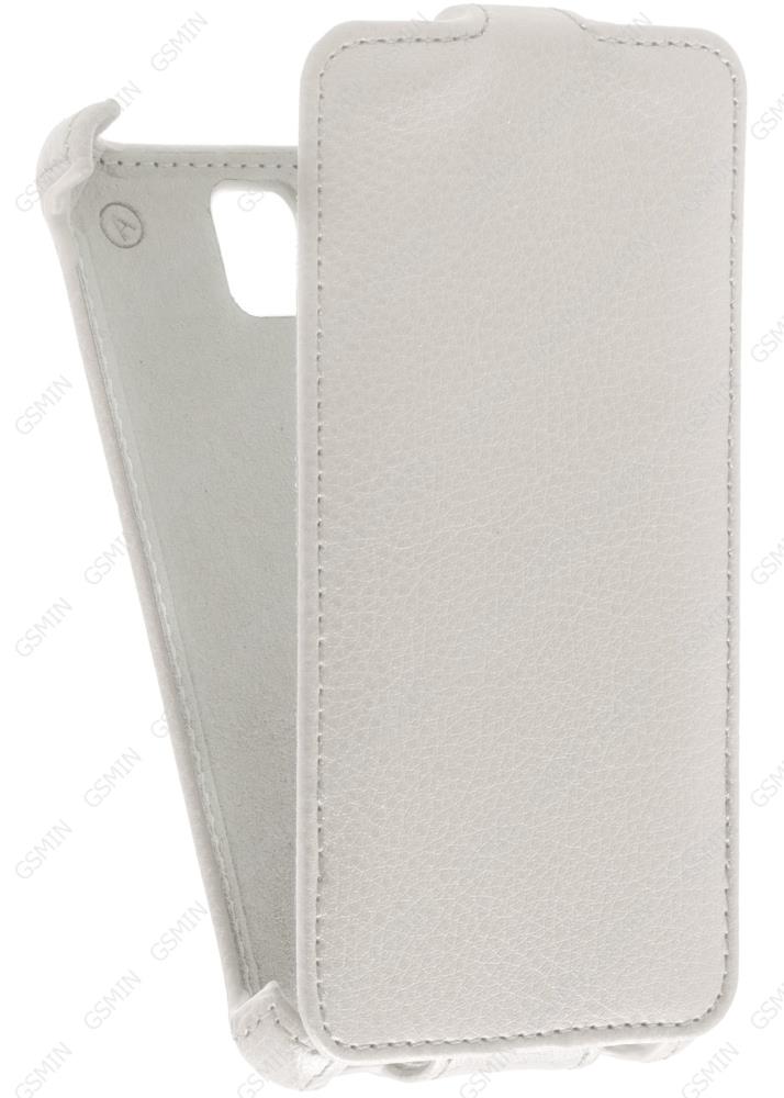 фото Кожаный чехол для huawei y5 armor case (белый) gsmin