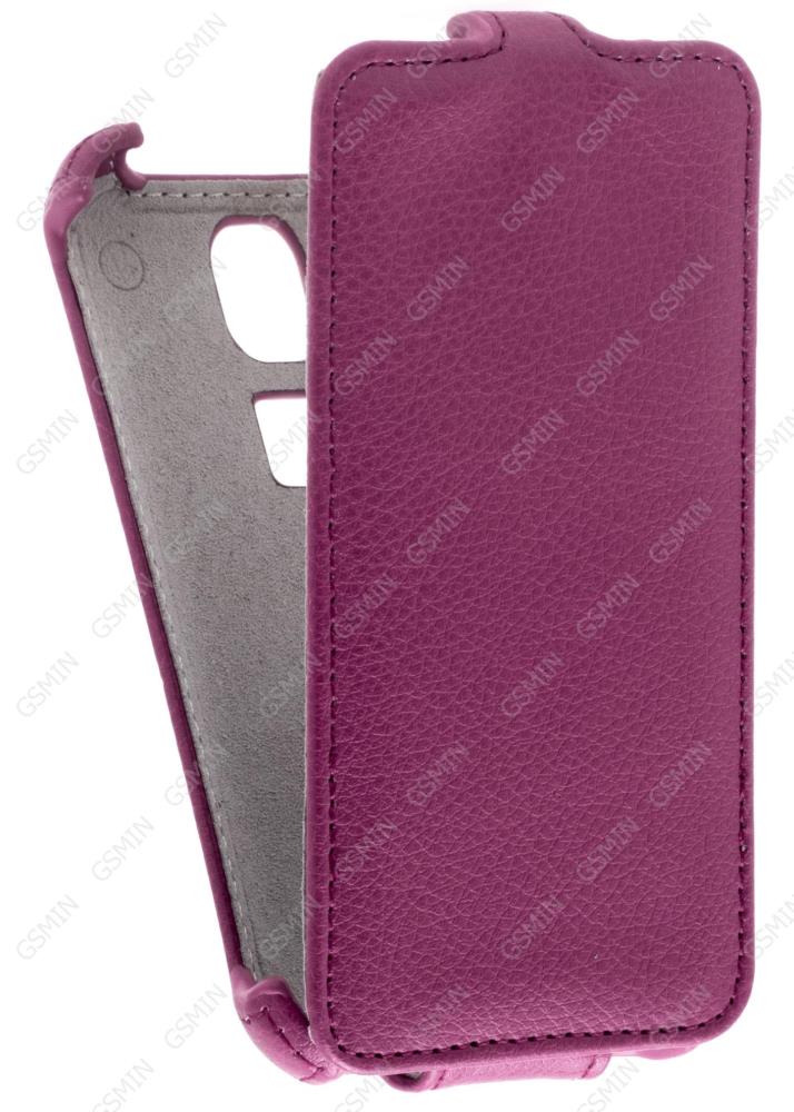 фото Кожаный чехол для huawei y3 u03 armor case (фиолетовый) gsmin