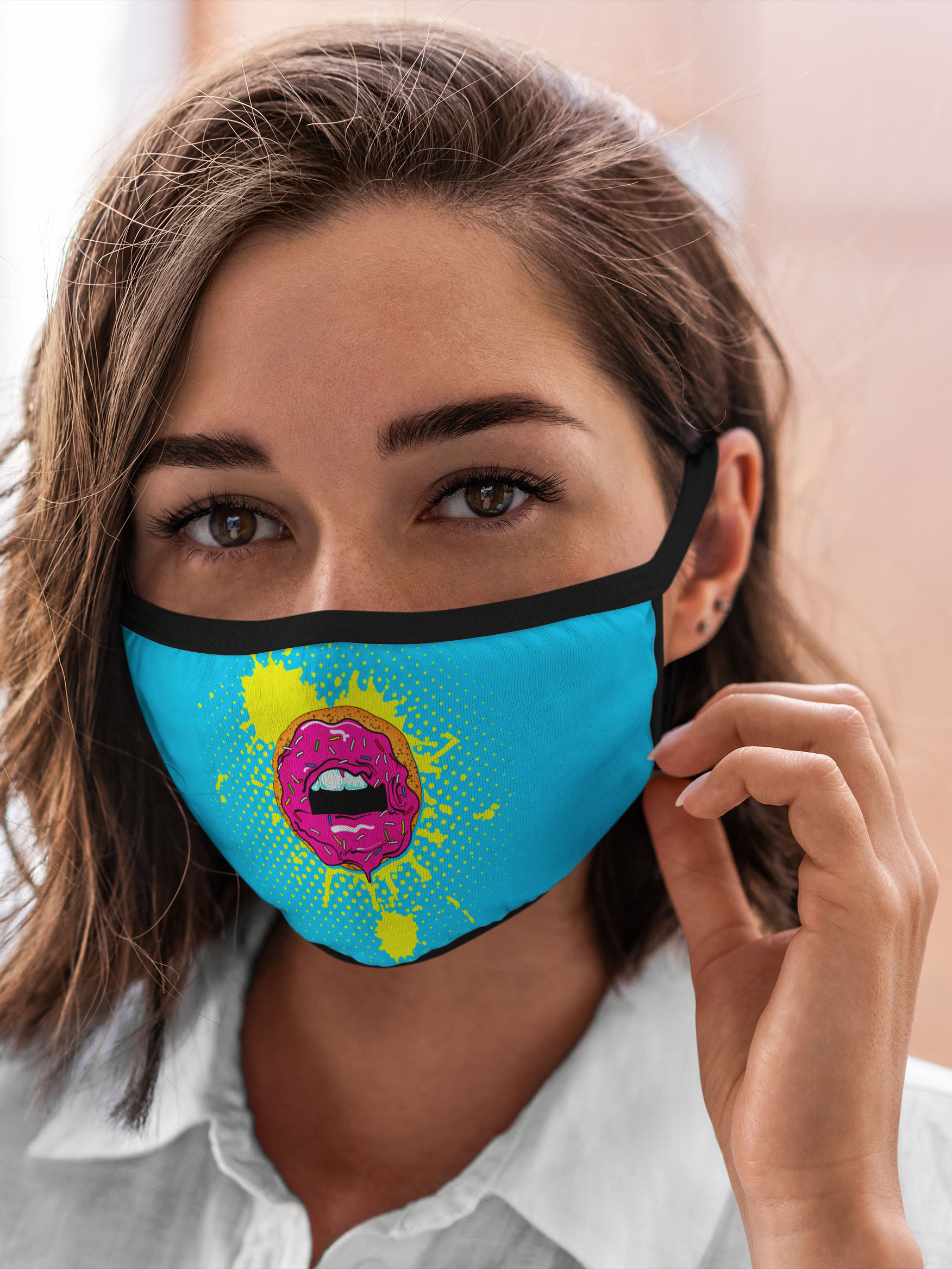 

Многоразовая маска унисекс Burnettie Губы Donut Lips, Разноцветный, Губы Donut Lips