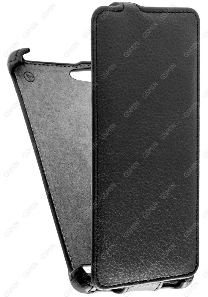 фото Кожаный чехол для lenovo lemon 3 armor case (черный) gsmin