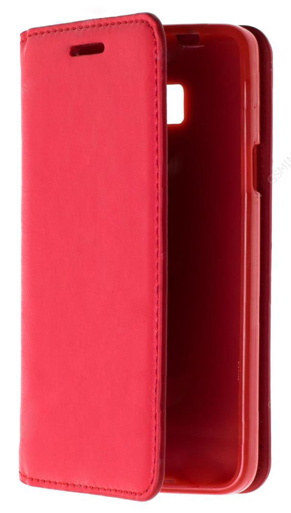 фото Кожаный чехол nes case для samsung galaxy s2 plus (i9105) на магните (красный) gsmin