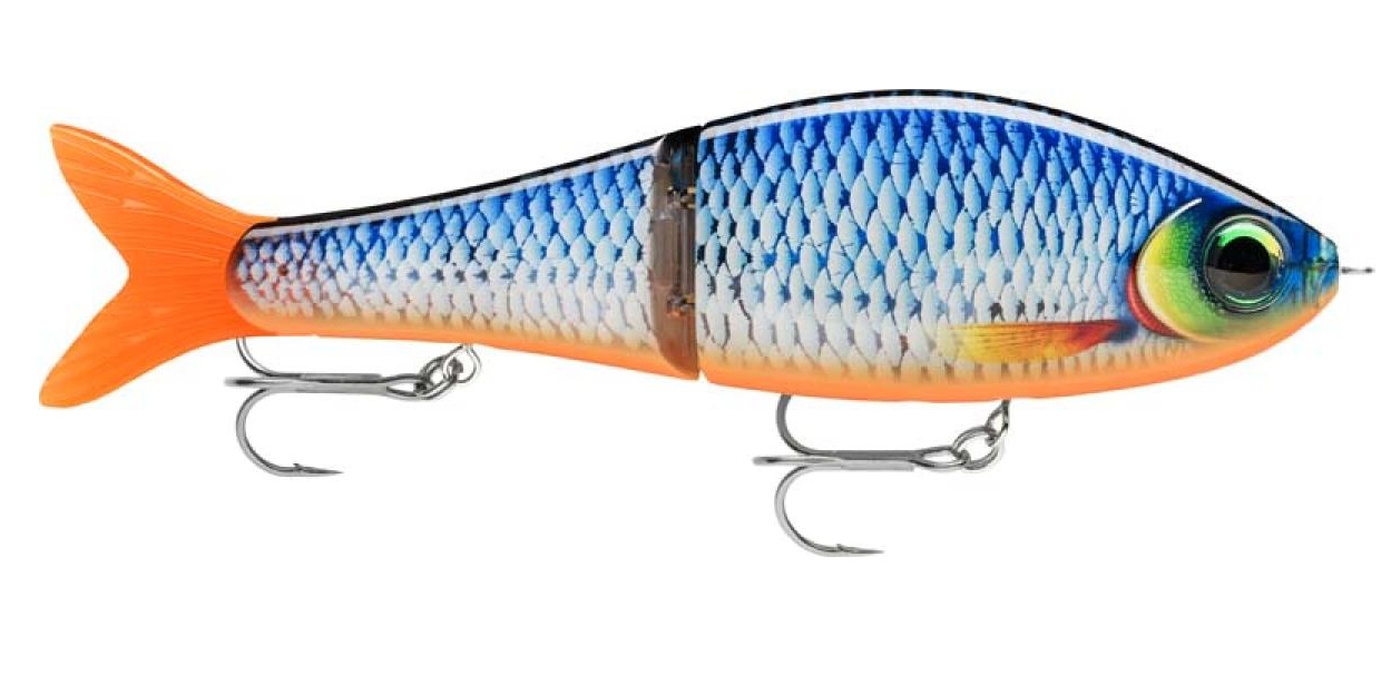 

Воблер RAPALA Super Shadow Rap Glide 16, PEL, тонущий, 16см, 86гр (белый / BGH), Синий;оранжевый, Super Shadow Rap Glide