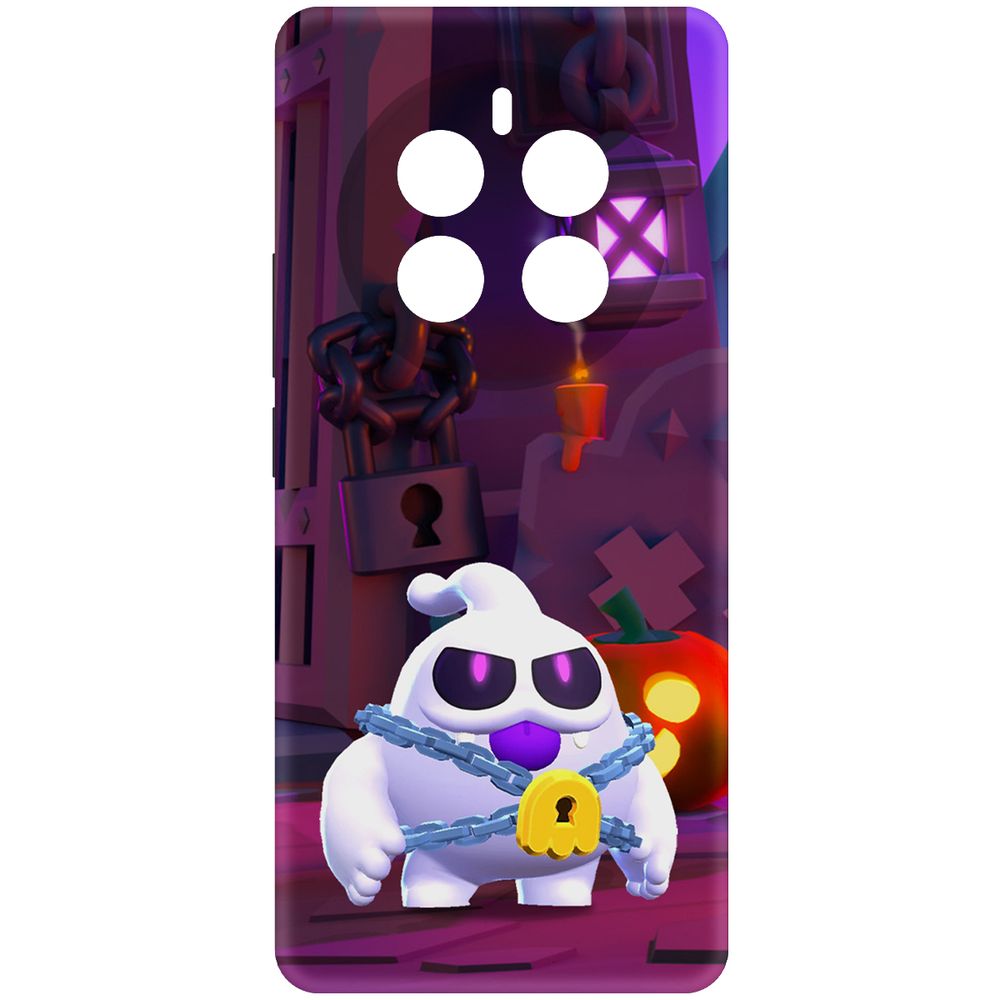 

Чехол-накладка Krutoff Soft Case Brawl Stars - Призрак Скуик для Realme 12 Pro 5G черный