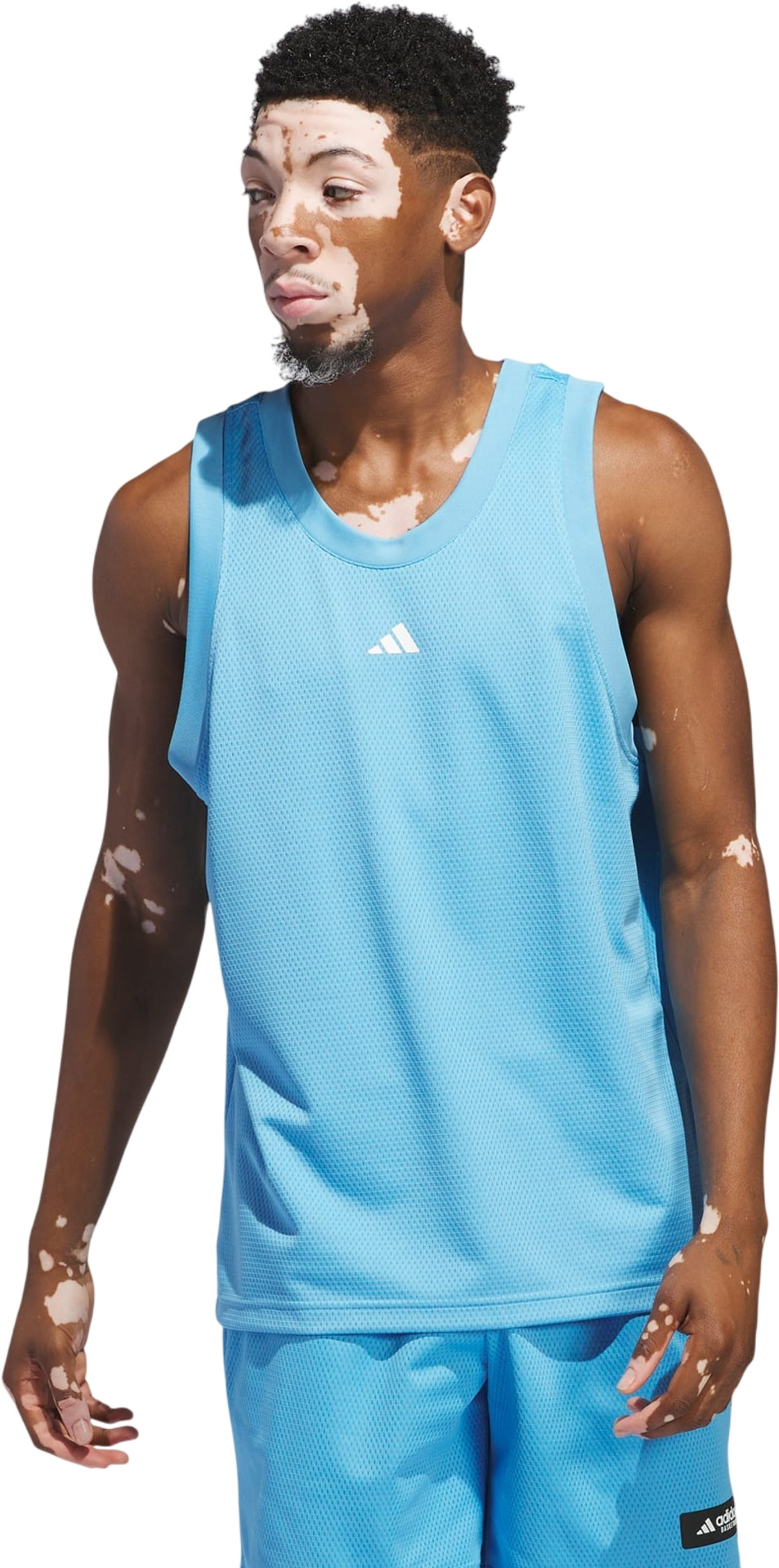 

Майка мужская adidas LEGENDS TANK голубая S, Голубой, LEGENDS TANK