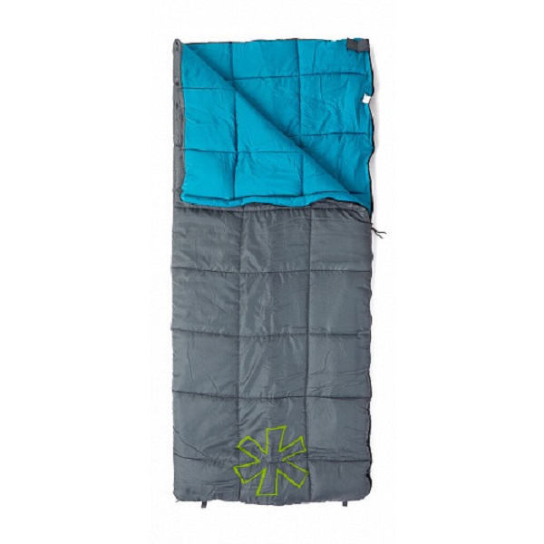 фото Спальный мешок norfin alpine comfort серый/голубой, левый