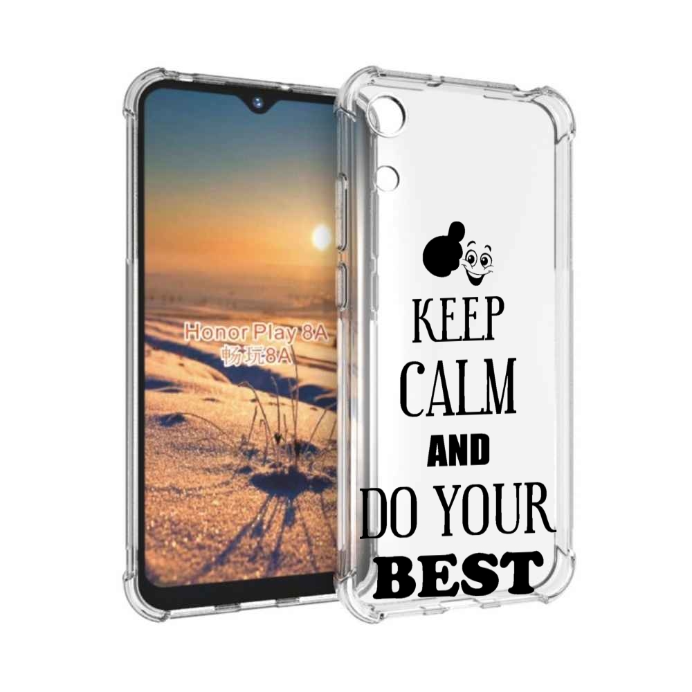 

Чехол бампер MyPads keep-calm-and для Honor 8A., Прозрачный, Tocco