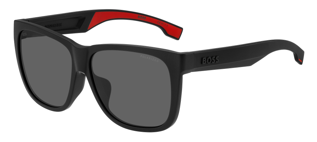

Солнцезащитные очки мужские HUGO BOSS 1453/F/S серые, 1453/F/S