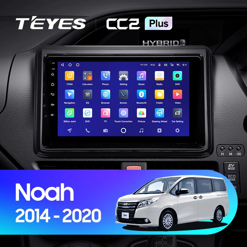 Штатная магнитола Teyes CC2 Plus 6128 Toyota Voxy III R80 2014-2020 3930000₽