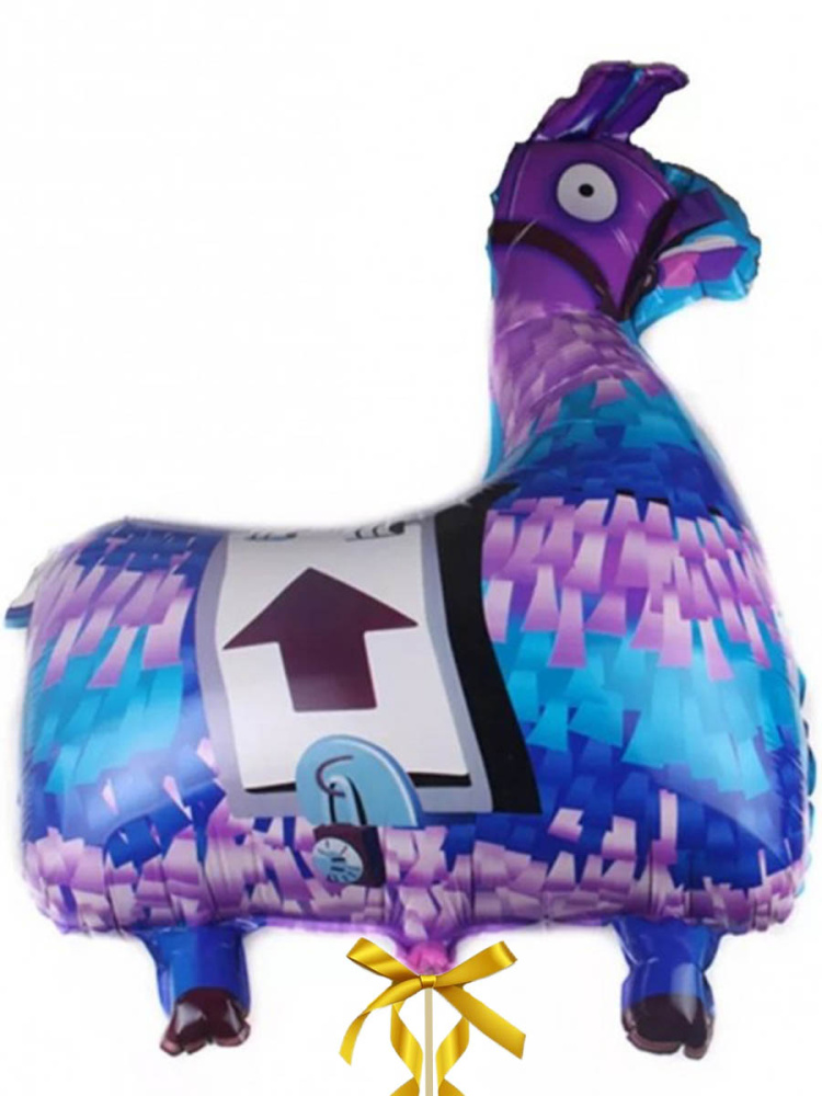 

Воздушный шар Фортнайт Лама Fortnite, фольгированный, 77х54 см, 110452SMM, Голубой