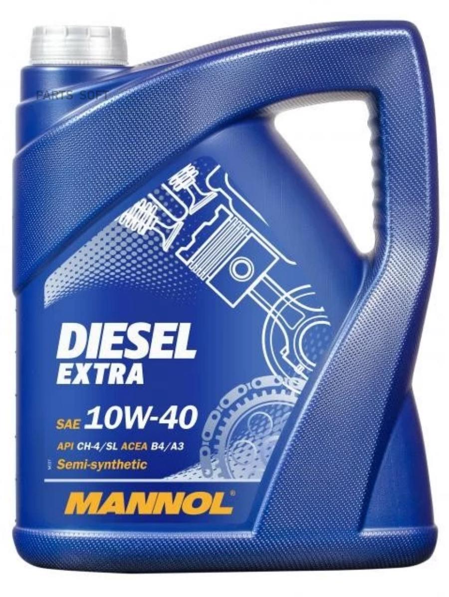

Моторное масло MANNOL полусинтетическое Diesel Extra 10w40 CH-4/SL 5л