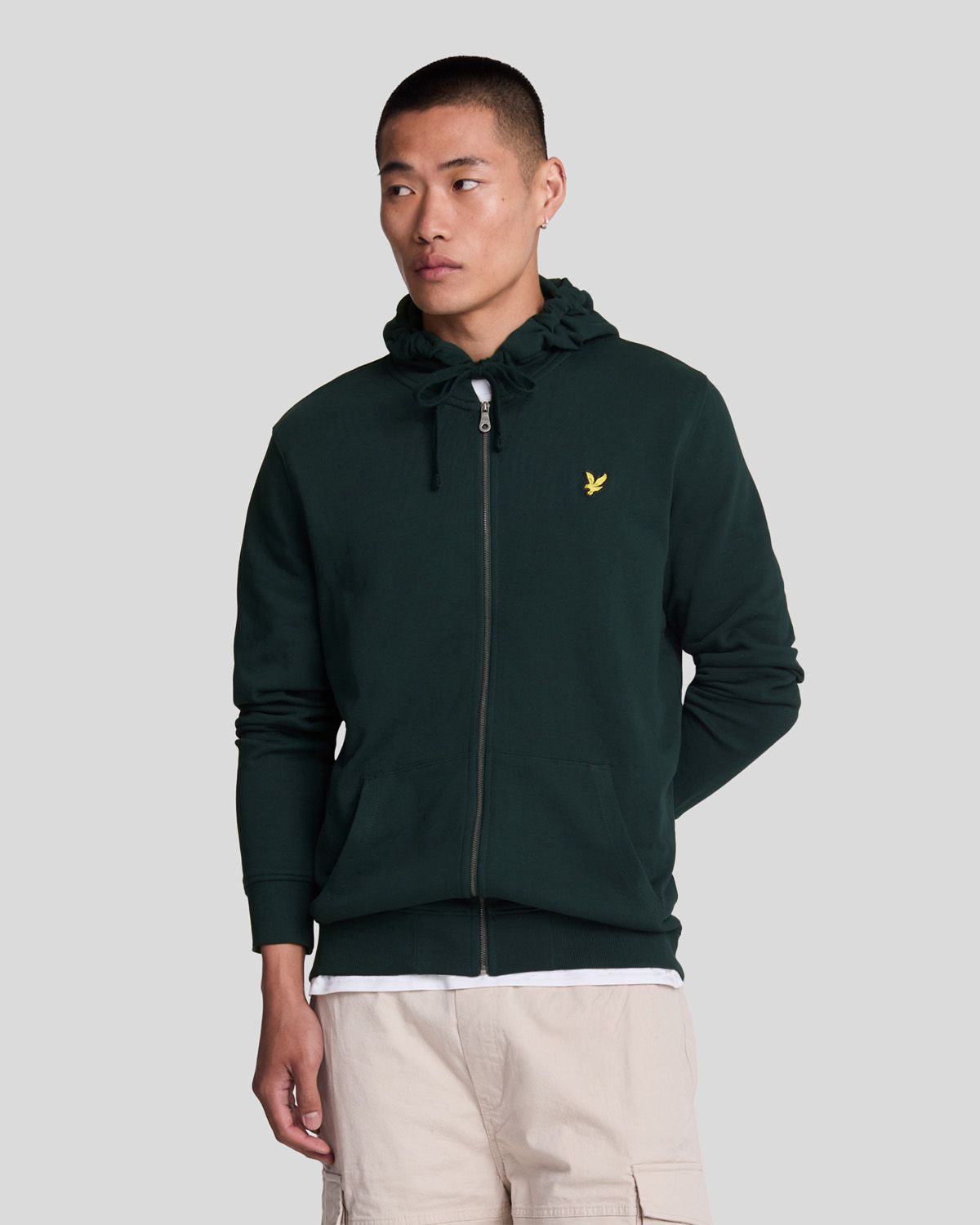 

Толстовка мужская Lyle & Scott ML420VOG_W486 зеленая M, Зеленый, Zip Through Hoodie