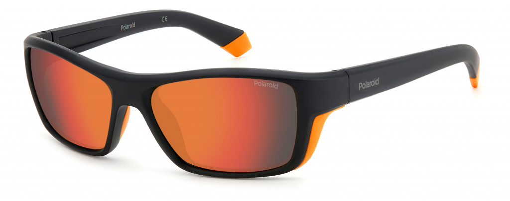 Спортивные солнцезащитные очки мужские Polaroid PLD 7046/S оранжевые