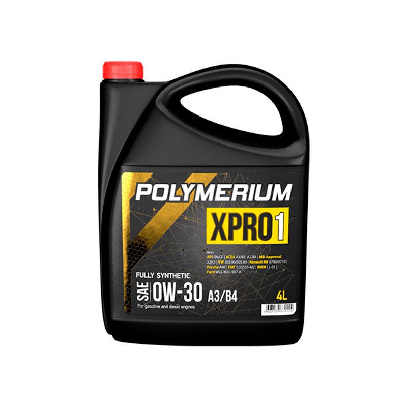 Моторное масло Polymerium XPro1 A3/B4 0W30 4л