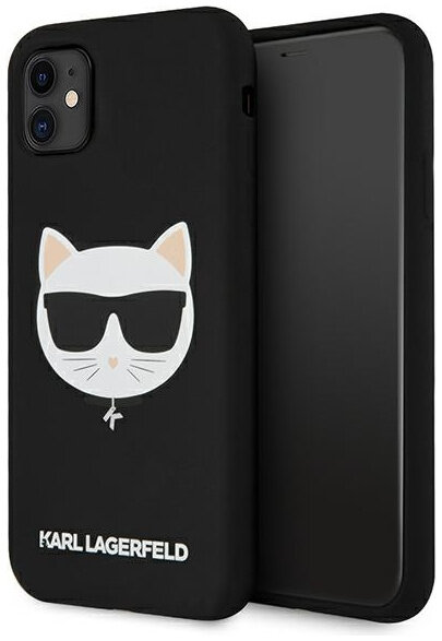 

Чехол Karl Lagerfeld Liquid silicone Choupette Hard для iPhone 11 Черный