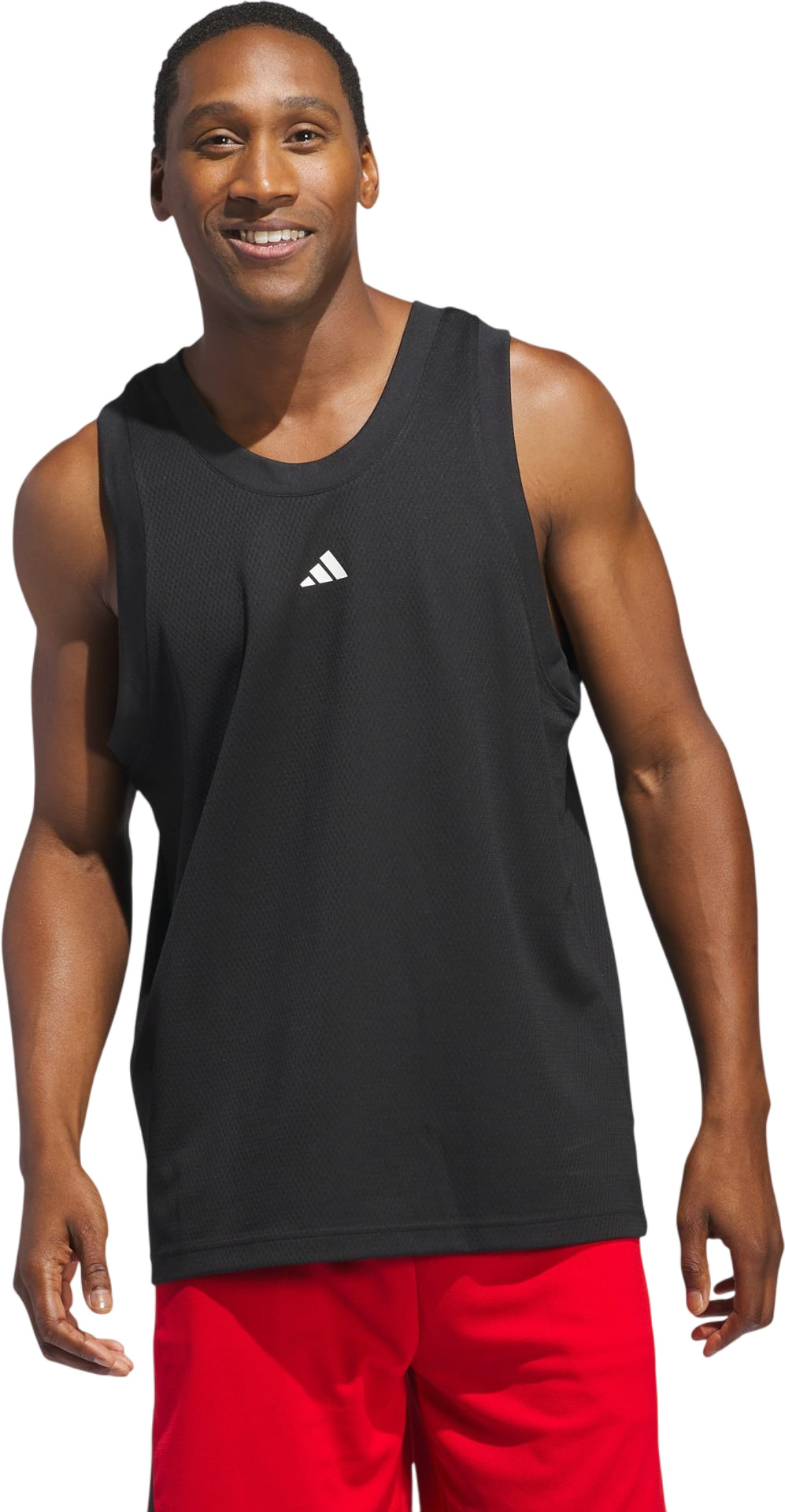 

Майка мужская adidas LEGENDS TANK черная S, Черный, LEGENDS TANK