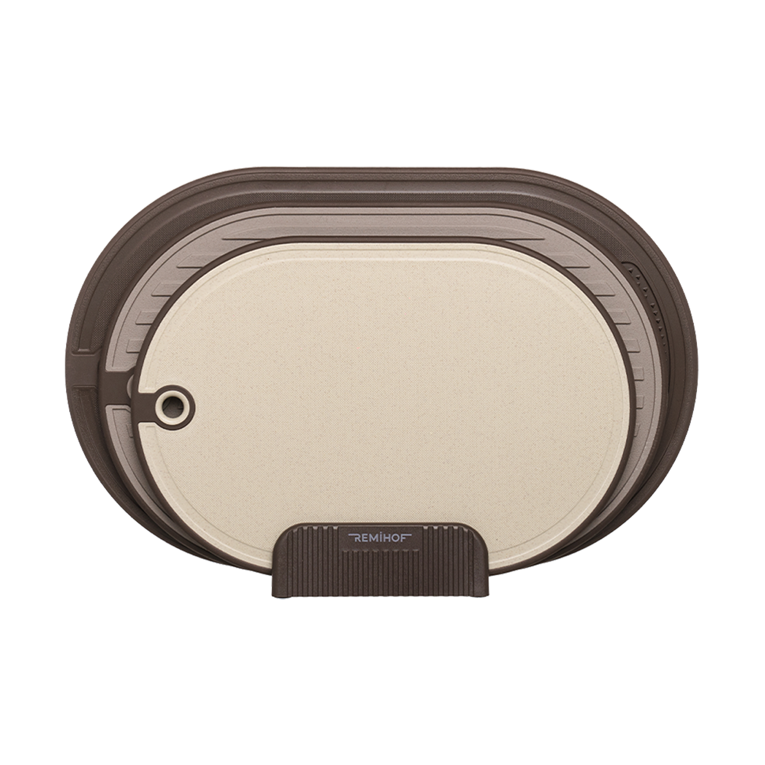 

Набор разделочных досок на подставке REMIHOF Textur beige/ 3 шт., Бежевый;коричневый;светло-коричневый, Набор разделочных досок textur