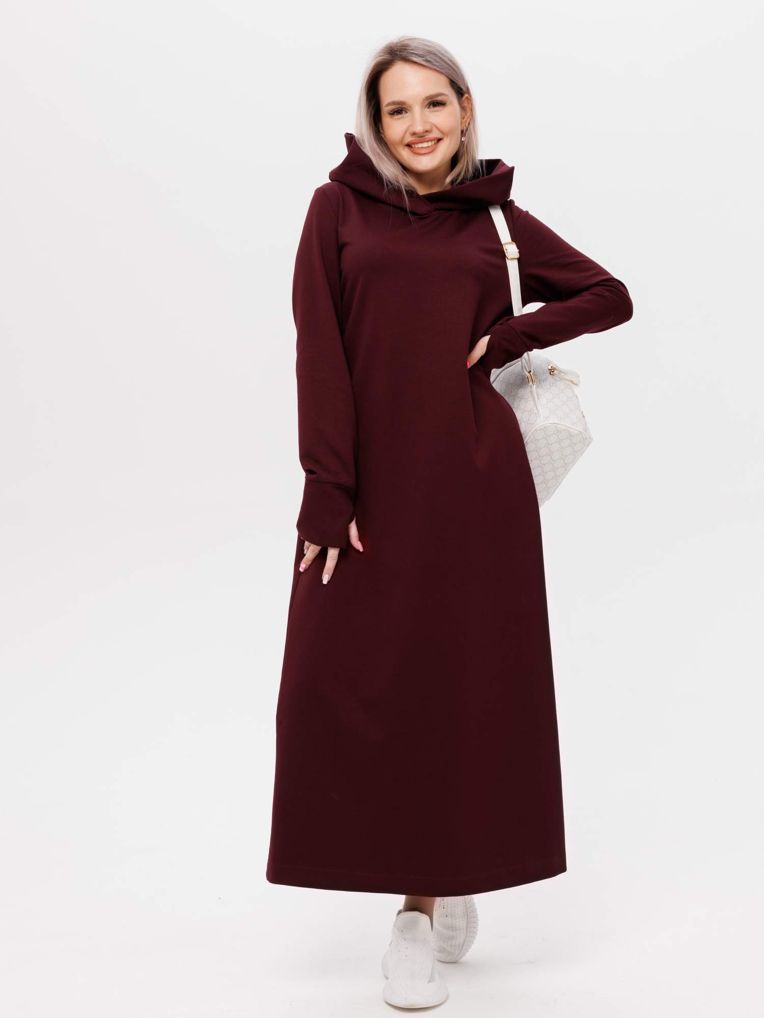 

Платье женское Elenatex П-135 бордовое 58 RU, Бордовый, П-135