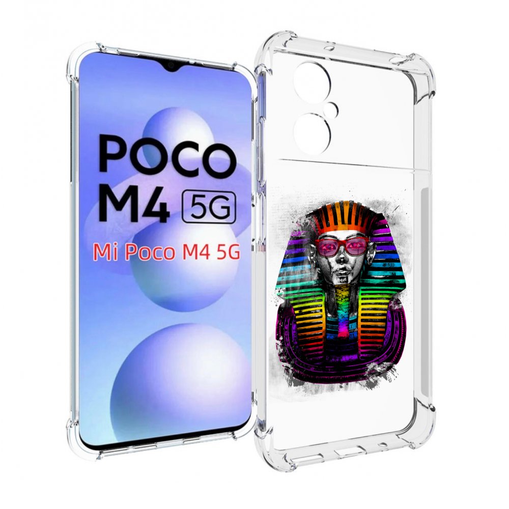 

Чехол MyPads модная богиня для Xiaomi Poco M4 5G, Прозрачный, Tocco