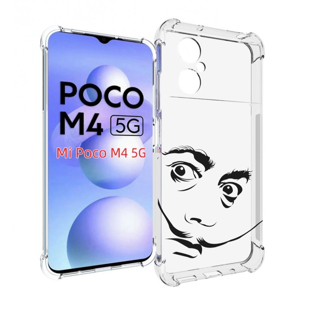 

Чехол MyPads мужчина с длинными усами для Xiaomi Poco M4 5G, Прозрачный, Tocco