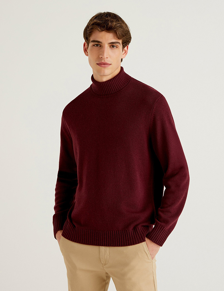 

Джемпер мужской 21A_1235U2522 United Colors of Benetton красный XS, 21A_1235U2522
