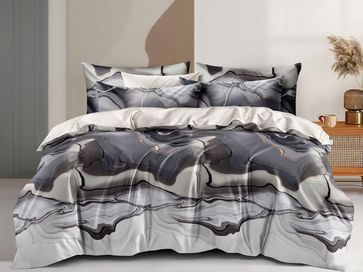 

Постельное белье семейное сатин Cleo Satin Lux, наволочки 50х70 и 70х70, Satin Luxe