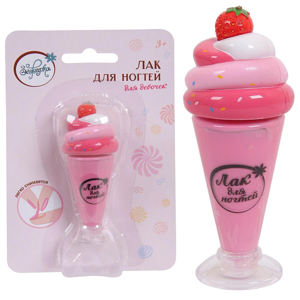 Купить Косметика для девочек Зефирка Лак для ногтей детский Розовый зефир объем 8, 8 мл, K-0001-4