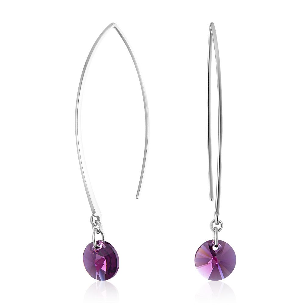 

Серьги из серебра с swarovski ЮВЕЛИР КАРАТ 2129479, 2129479/91