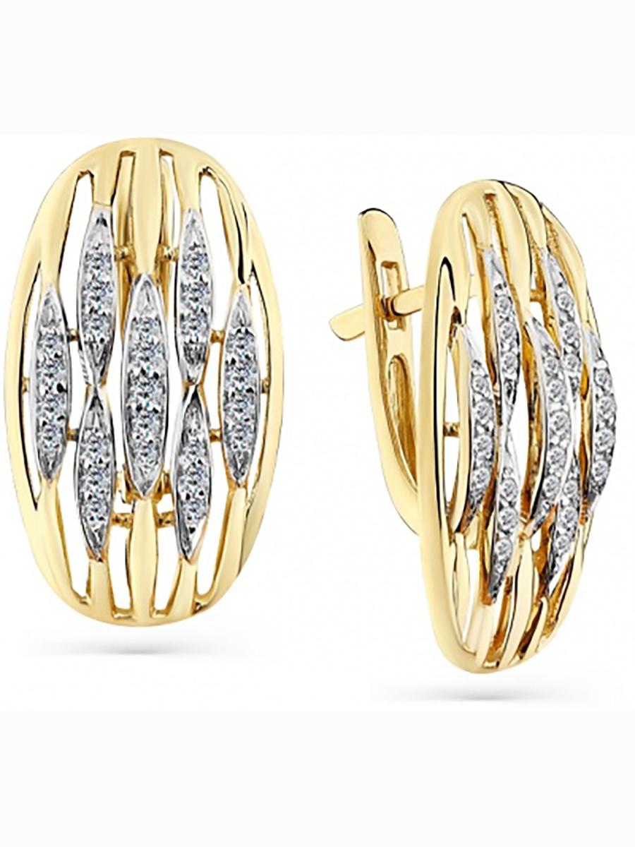 

Серьги из жёлтого золота с 50 бриллиантами Master Brilliant 2-308303-00-00, 2-308303-00-00