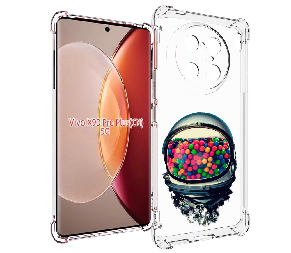 

Чехол MyPads шлем космонавта для Vivo X90 Pro Plus, Прозрачный, Tocco