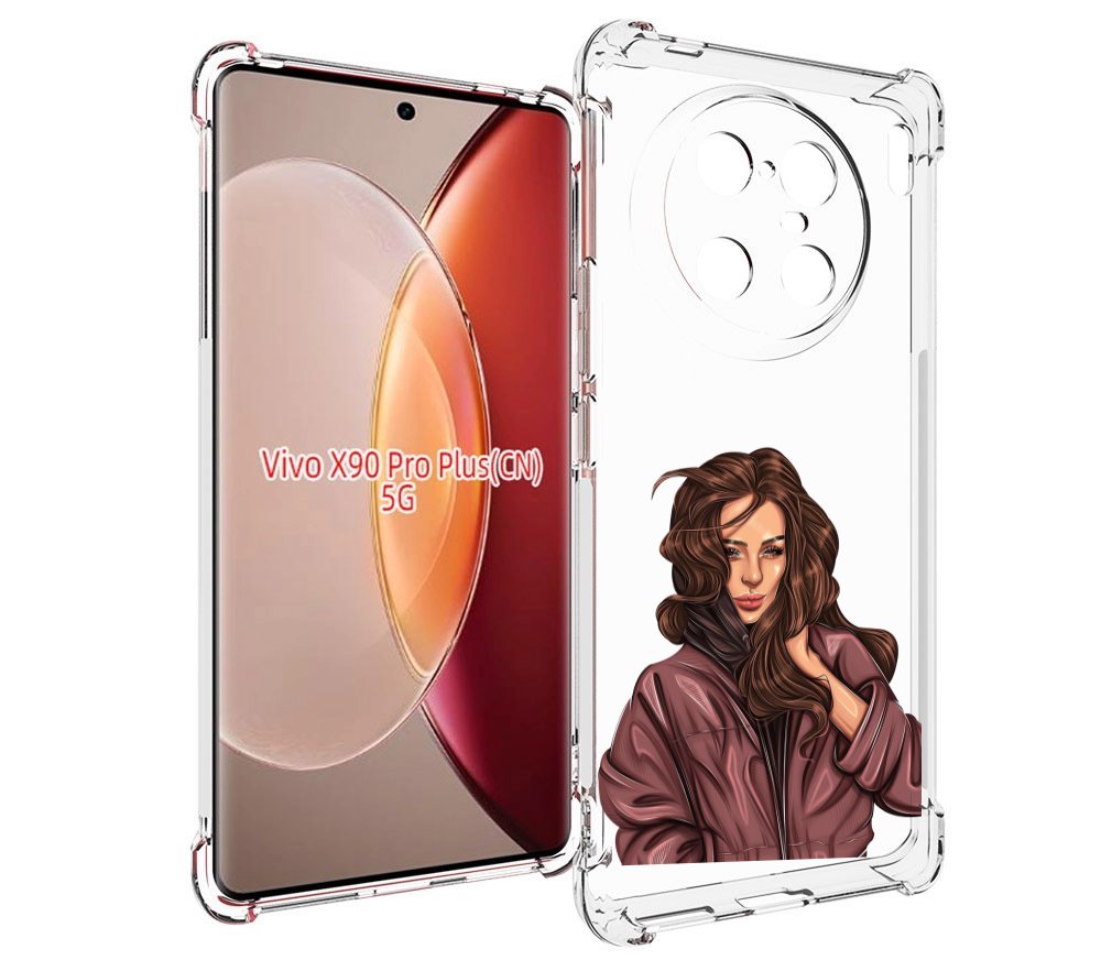 

Чехол MyPads Арт рисунок девушки для Vivo X90 Pro Plus, Прозрачный, Tocco