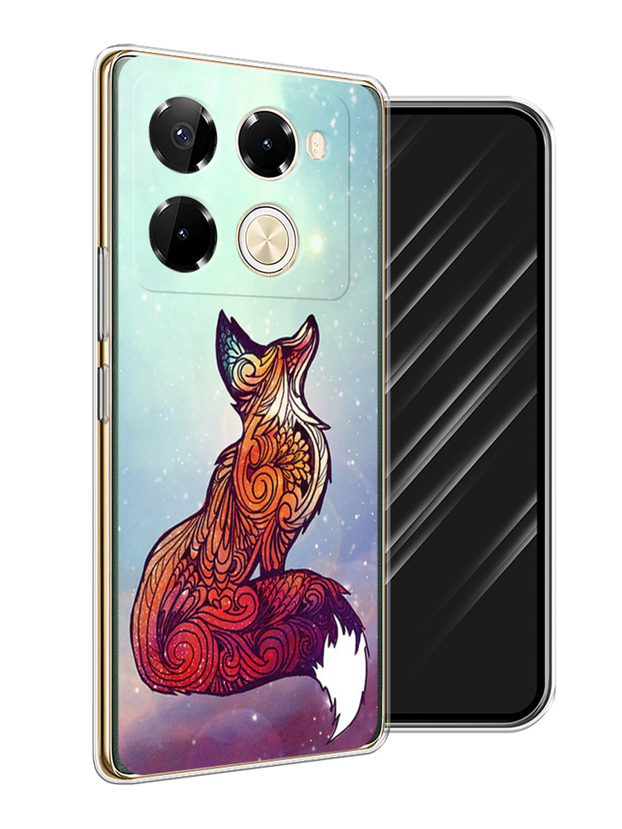 

Чехол Awog на Infinix Note 40 Pro 5G/Note 40 Pro Plus "Лиса 1", Голубой;фиолетовый, 3105950-1