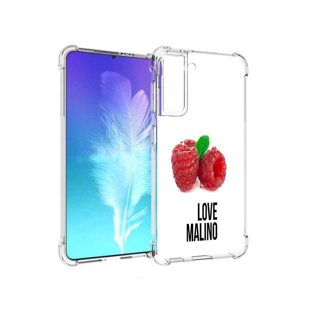 

Чехол MyPads Tocco для Samsung Galaxy S21 Бренд лове малино (PT157088.510.36), Прозрачный, Tocco