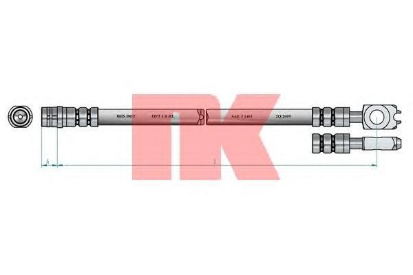 фото Шланг тормозной nk 854765