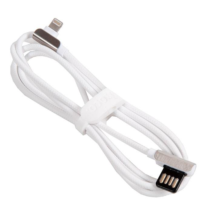 фото Кабель usb hoco u42 exquisite для lightning, 2.4 a, длина 1.2 м, белый